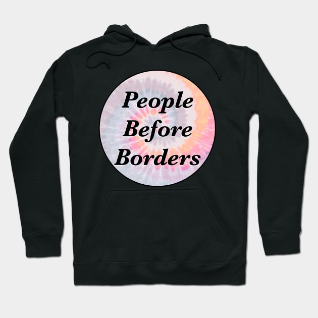 People Before Borders Hoodie by Football from the Left